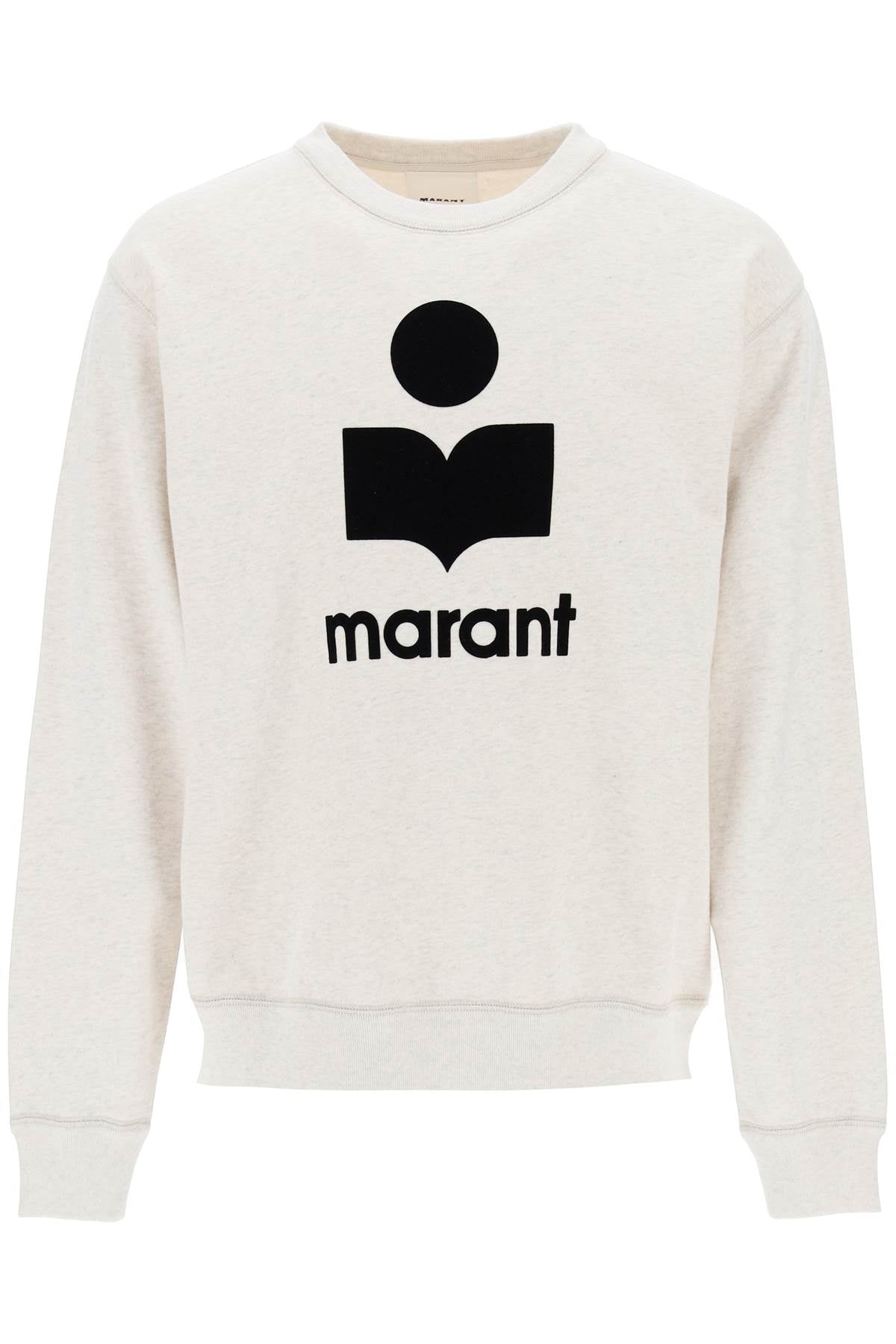 Marant Marant mikoy flocked logo sweatshirt