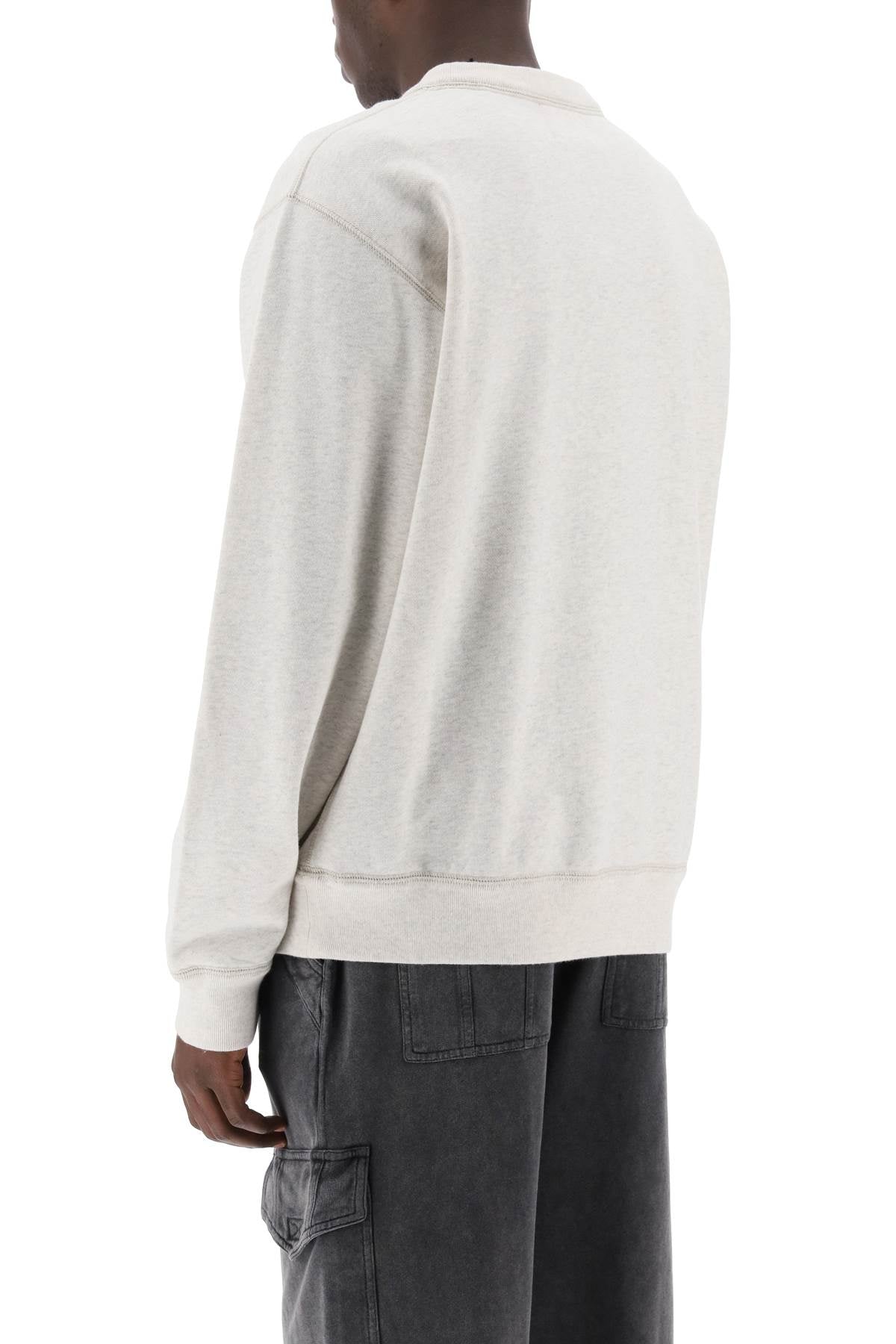 Marant Marant mikoy flocked logo sweatshirt