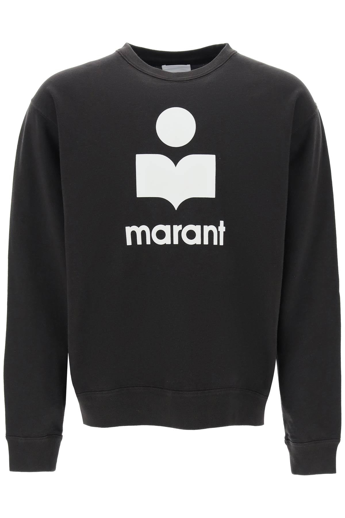 Marant Marant mikoy flocked logo sweatshirt