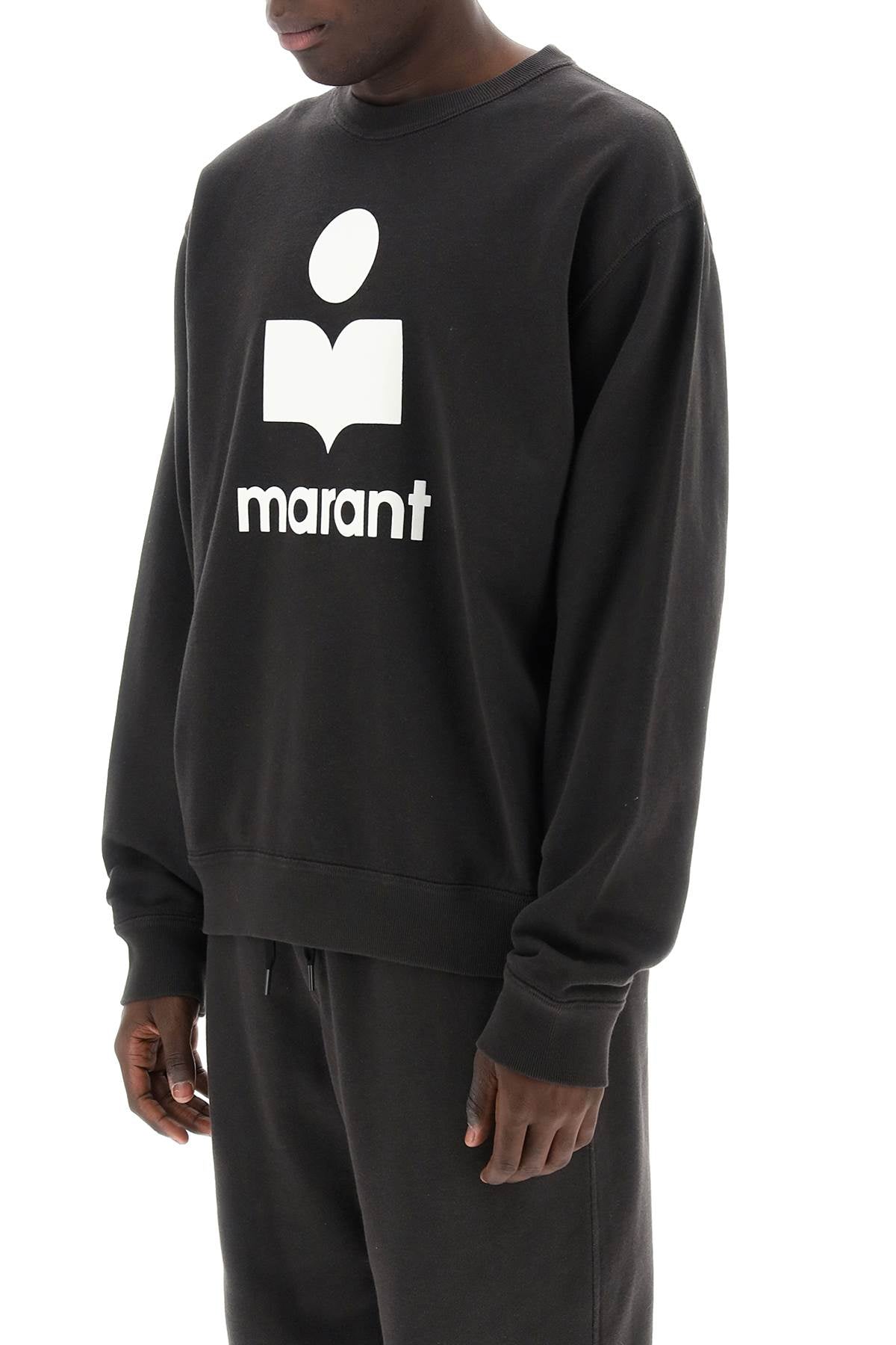 Marant Marant mikoy flocked logo sweatshirt