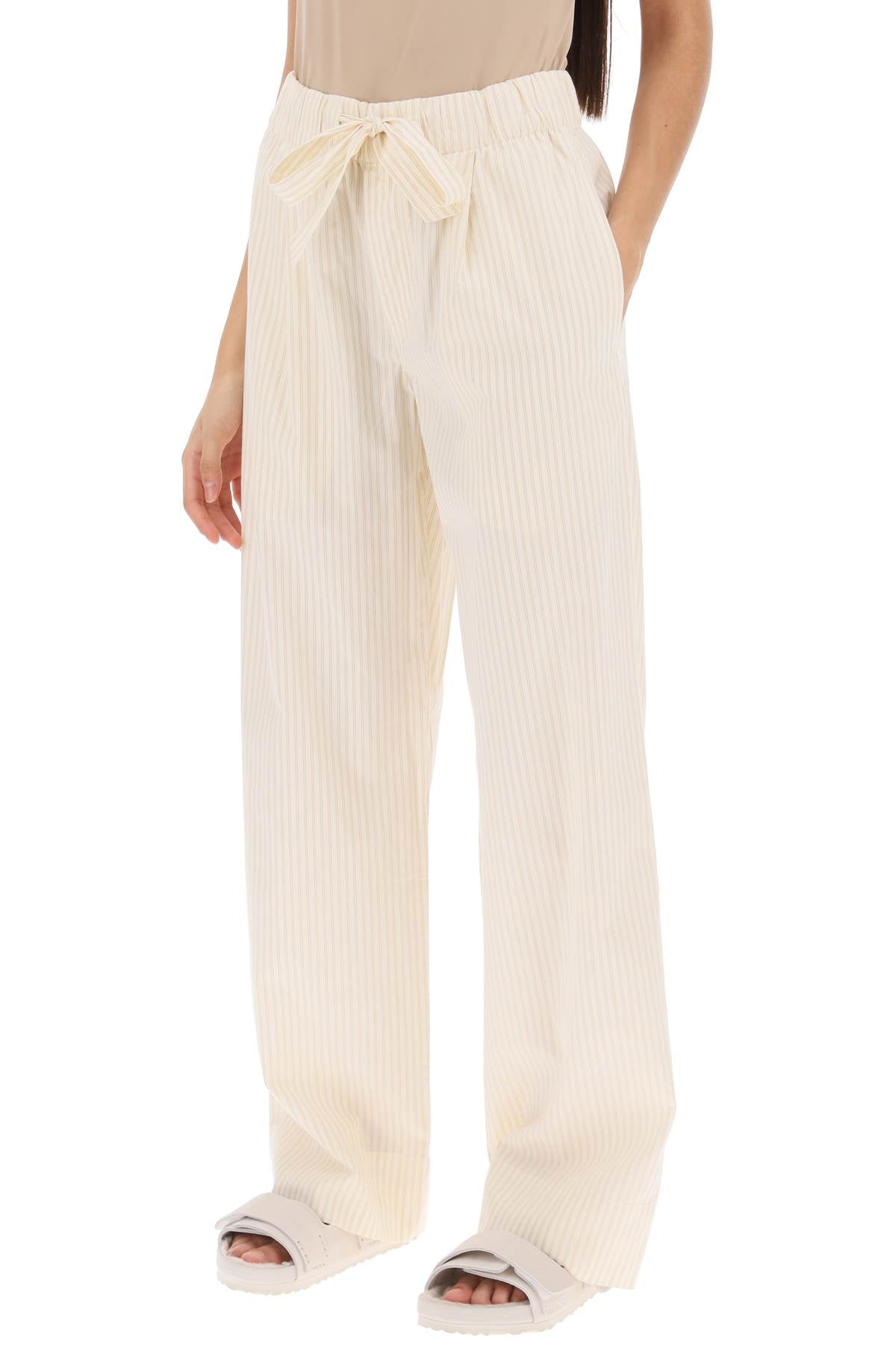 Birkenstock X TEKLA Birkenstock x tekla pajama pants in striped organic poplin