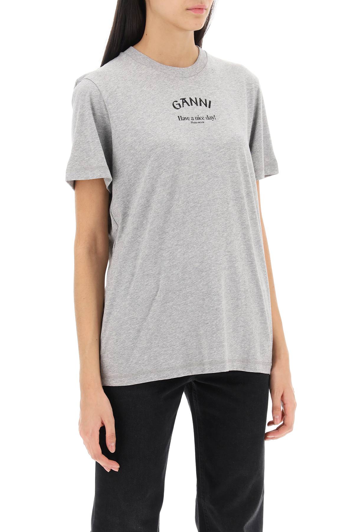 Ganni Ganni t-shirt with logo print