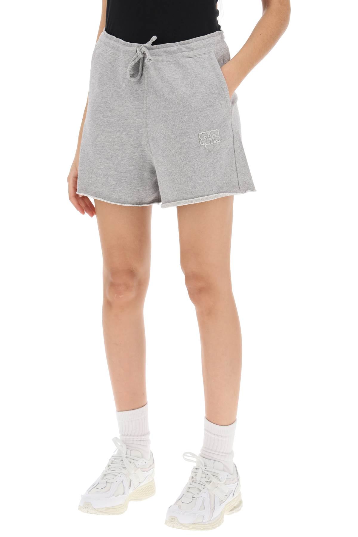 Ganni Ganni sweatshorts in cotton french terry