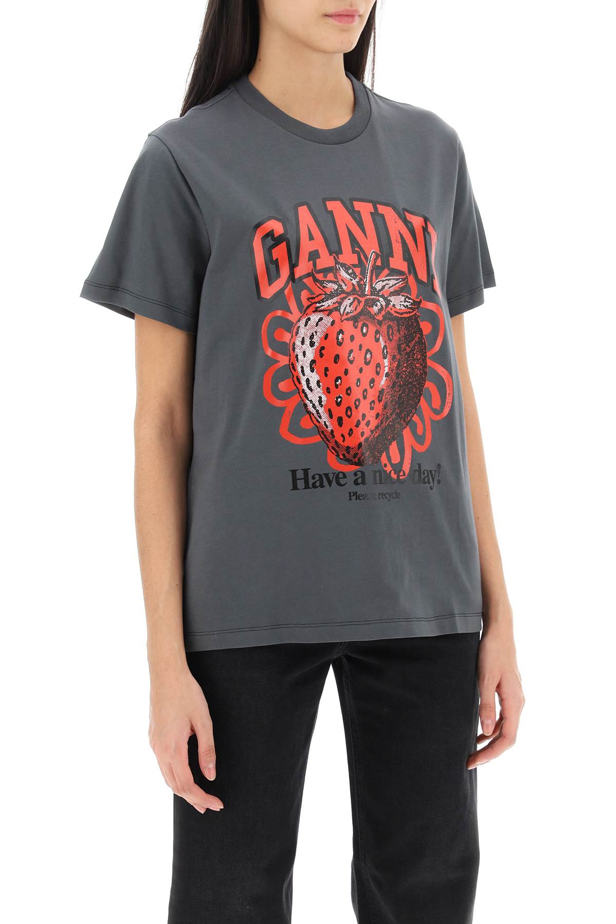 Ganni Ganni t-shirt with graphic print