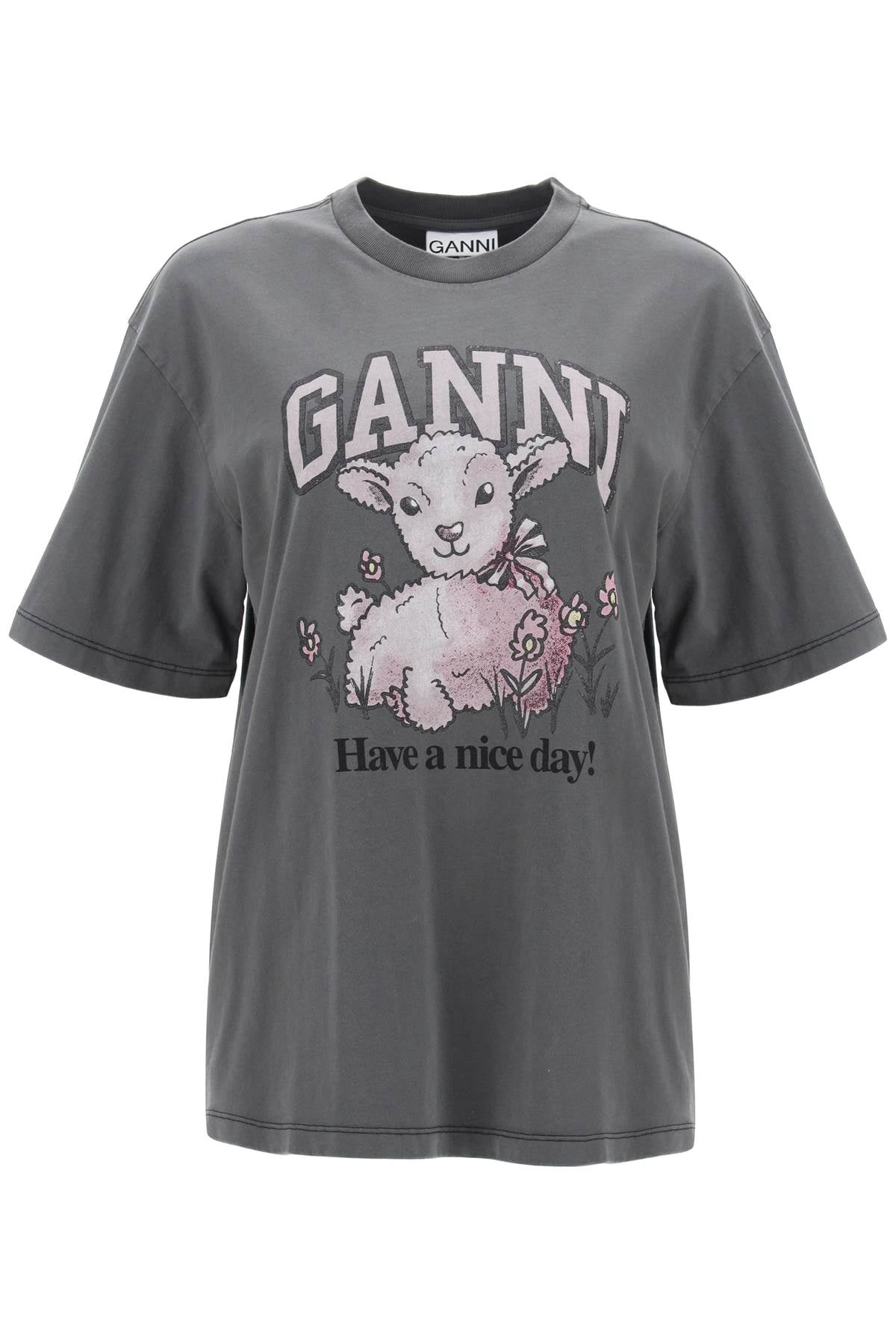 Ganni Ganni t-shirt with graphic print