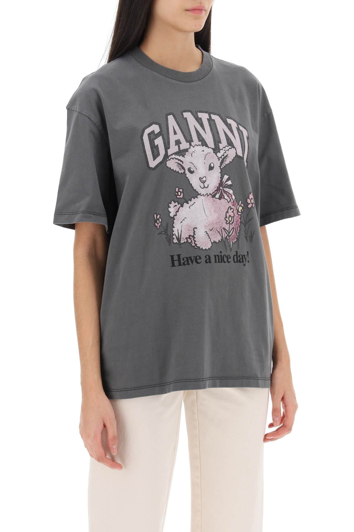 Ganni Ganni t-shirt with graphic print