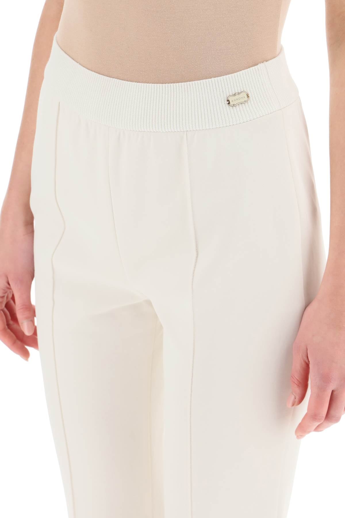 Agnona Agnona technical cotton jersey pants