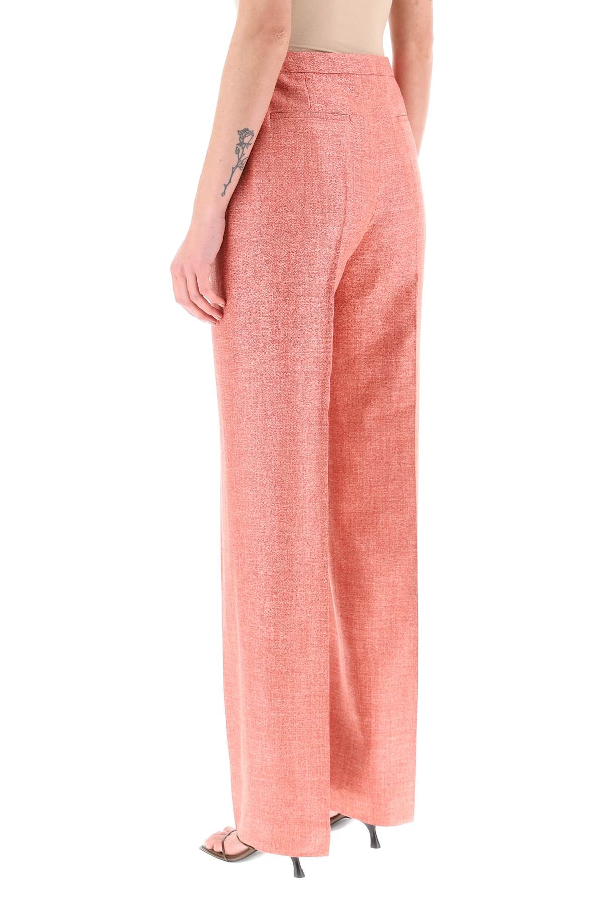 Agnona Agnona silk*** wool and linen trousers