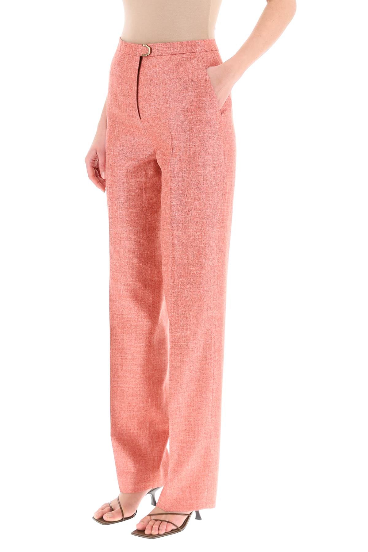 Agnona Agnona silk*** wool and linen trousers