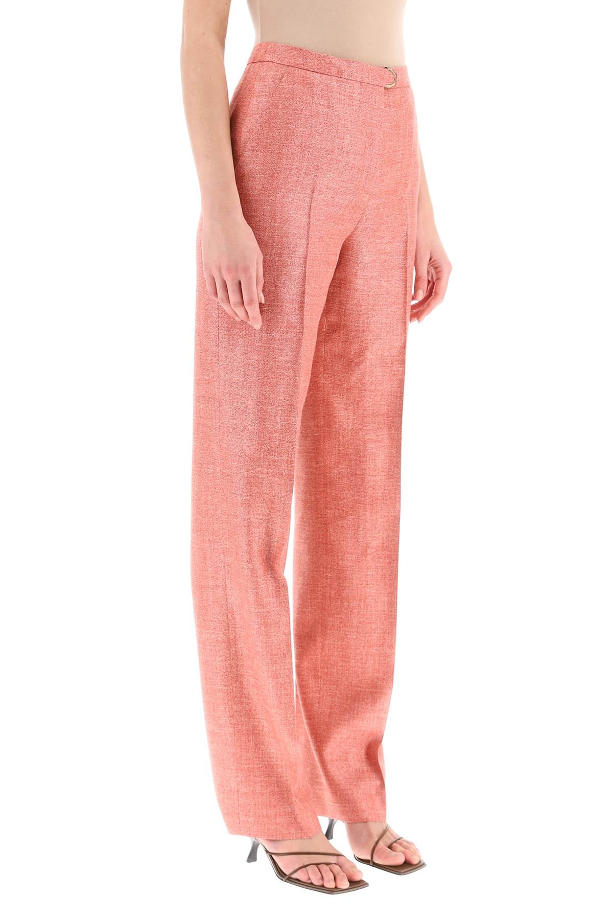 Agnona Agnona silk*** wool and linen trousers