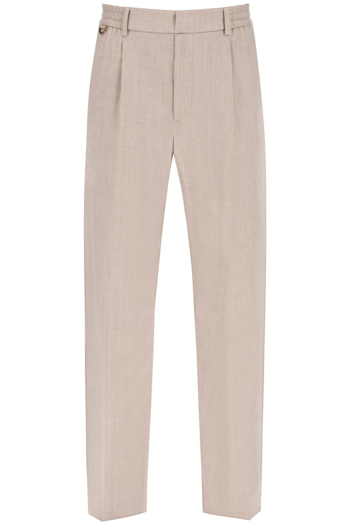 Agnona Agnona single pleat wool silk trousers