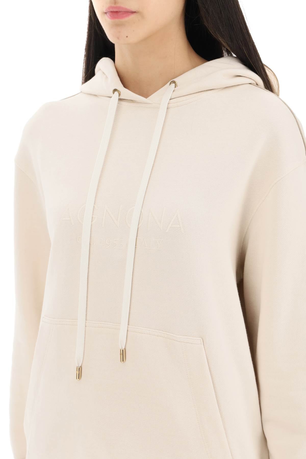 Agnona Agnona logo hoodie