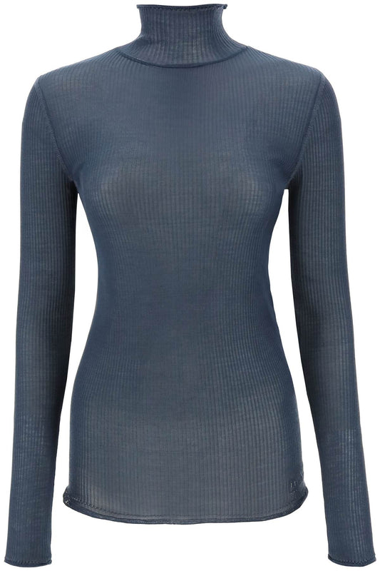 Lemaire Lemaire seamless silk turtleneck sweater