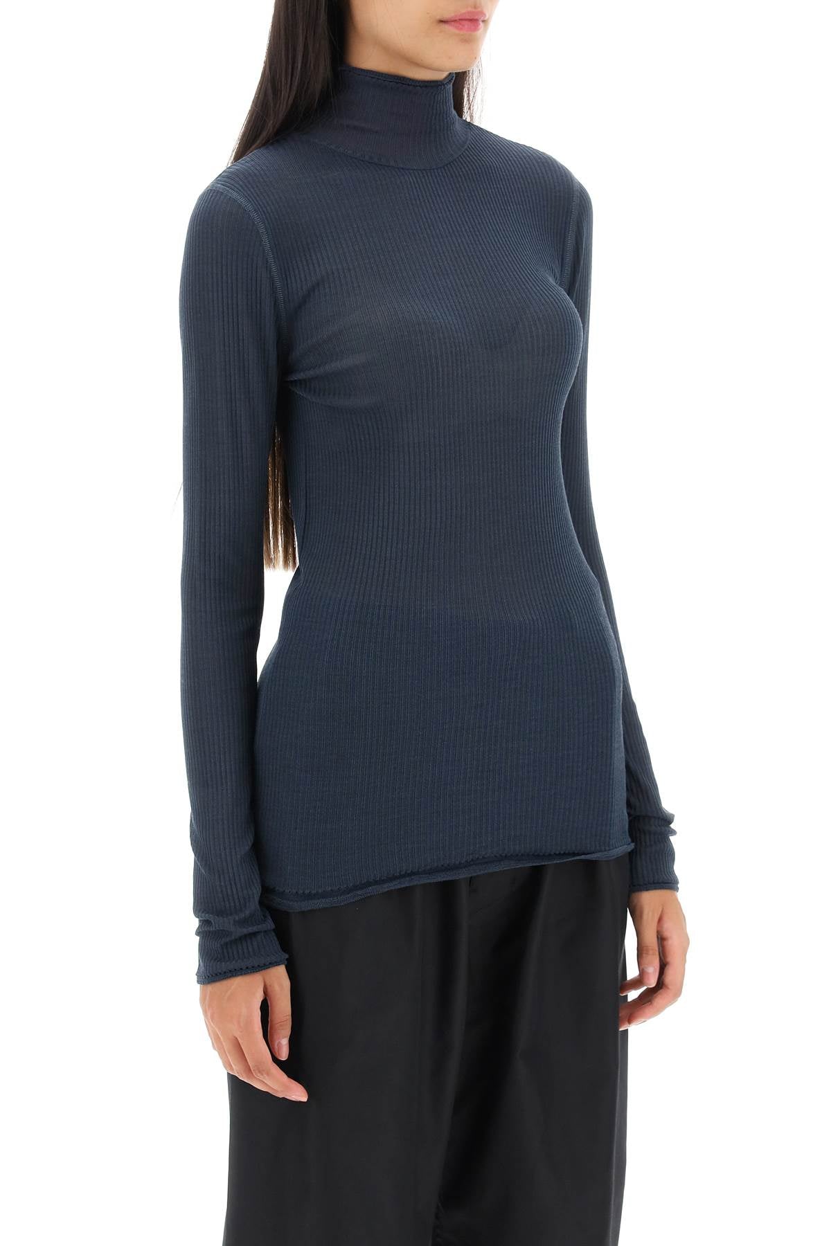 Lemaire Lemaire seamless silk turtleneck sweater