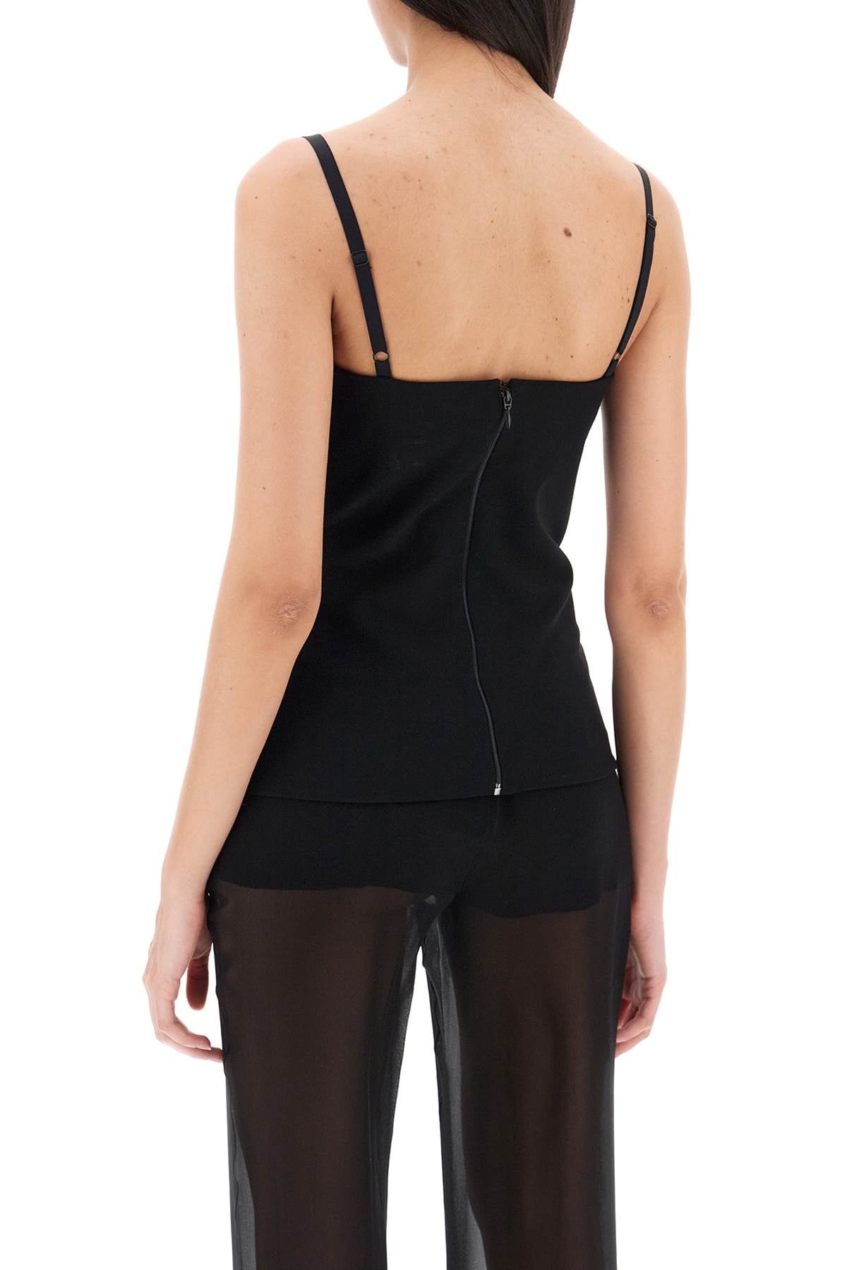 Nensi Dojaka Nensi dojaka cut-out top with padded cup