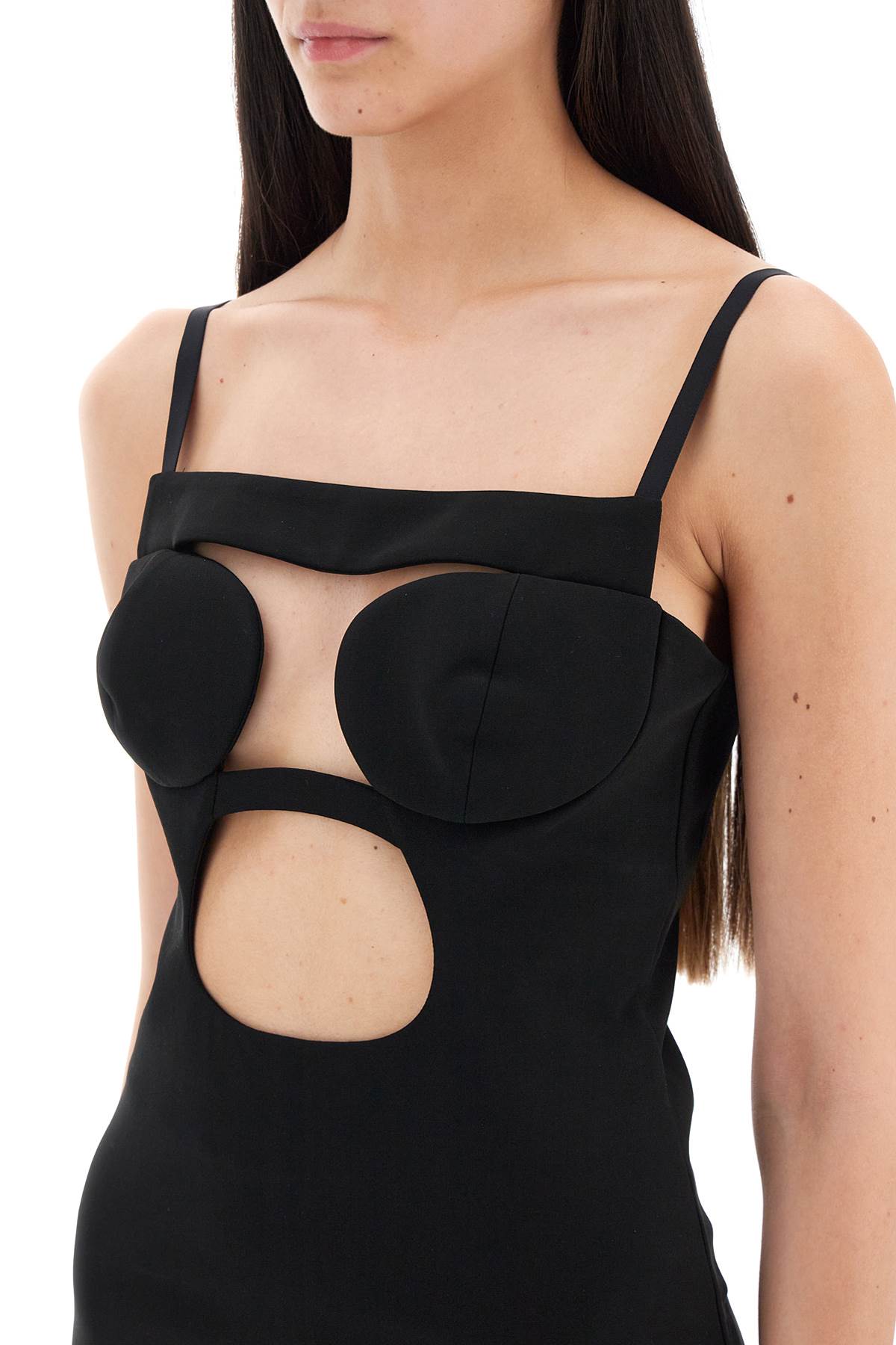 Nensi Dojaka Nensi dojaka cut-out top with padded cup