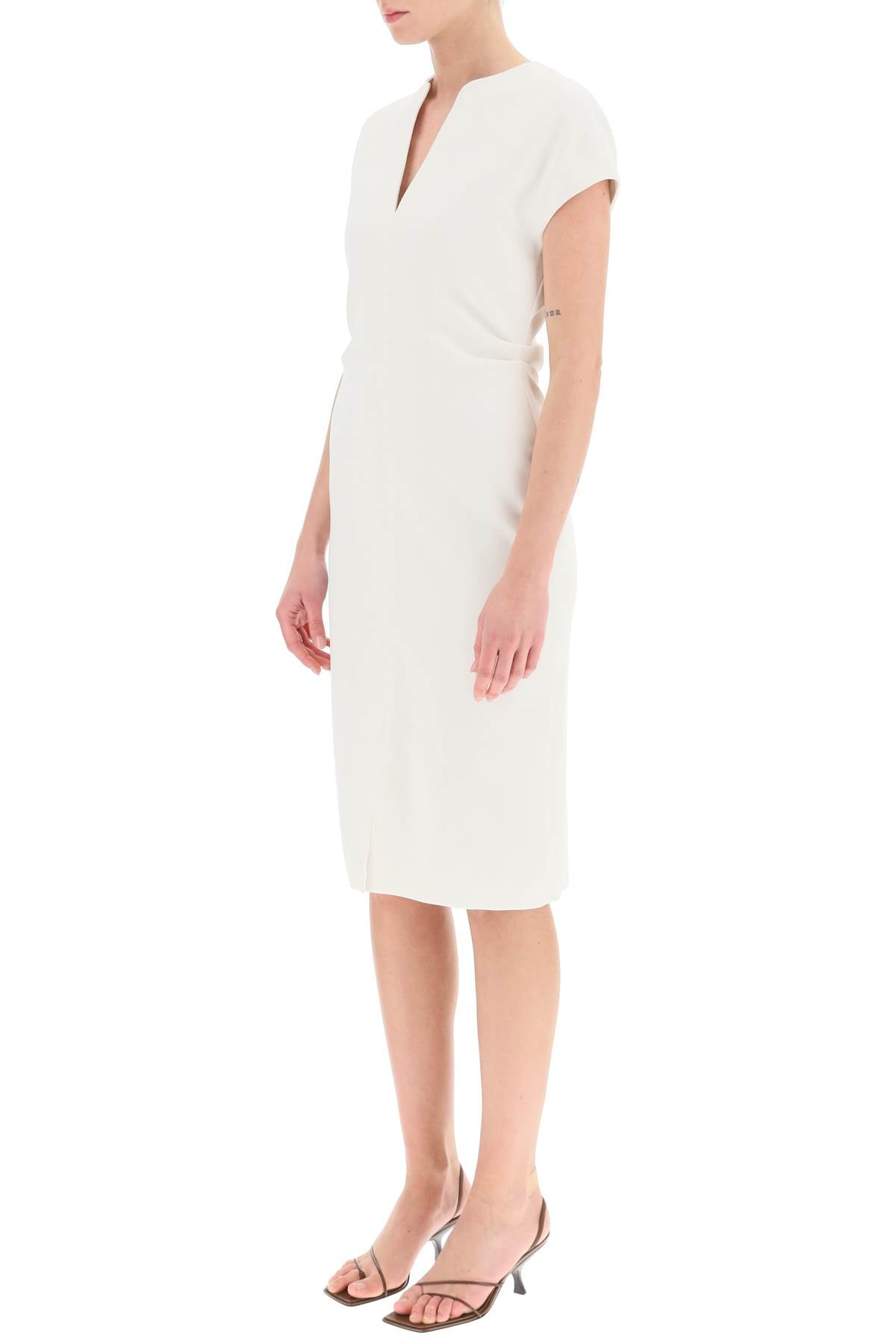 Agnona Agnona wool crepe sheath dress