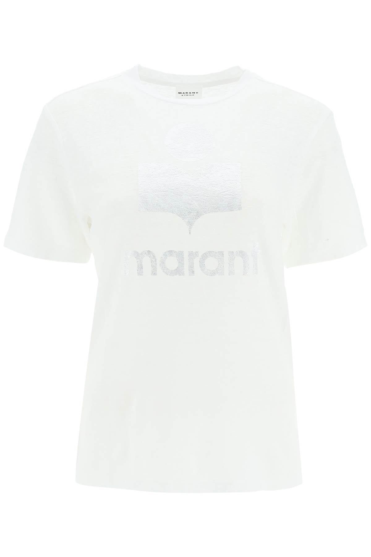 Marant ETOILE Isabel marant etoile 'zewel' t-shirt with metallic logo