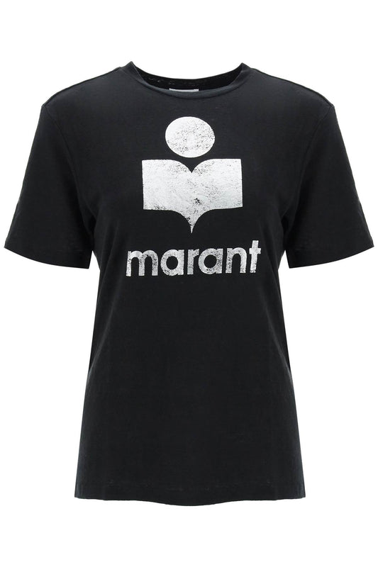 Marant ETOILE Isabel marant etoile zewel t-shirt with metallic logo print