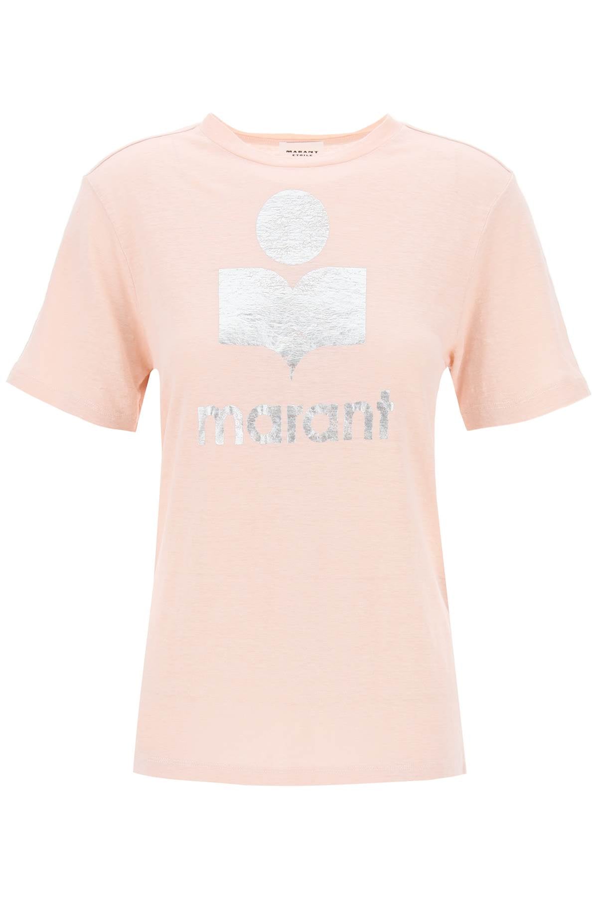 Marant ETOILE Isabel marant etoile zewel t-shirt with metallic logo print