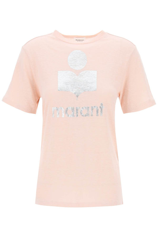 Marant ETOILE Isabel marant etoile zewel t-shirt with metallic logo print