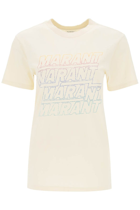 Marant ETOILE Isabel marant etoile zoeline t-shirt with logo print