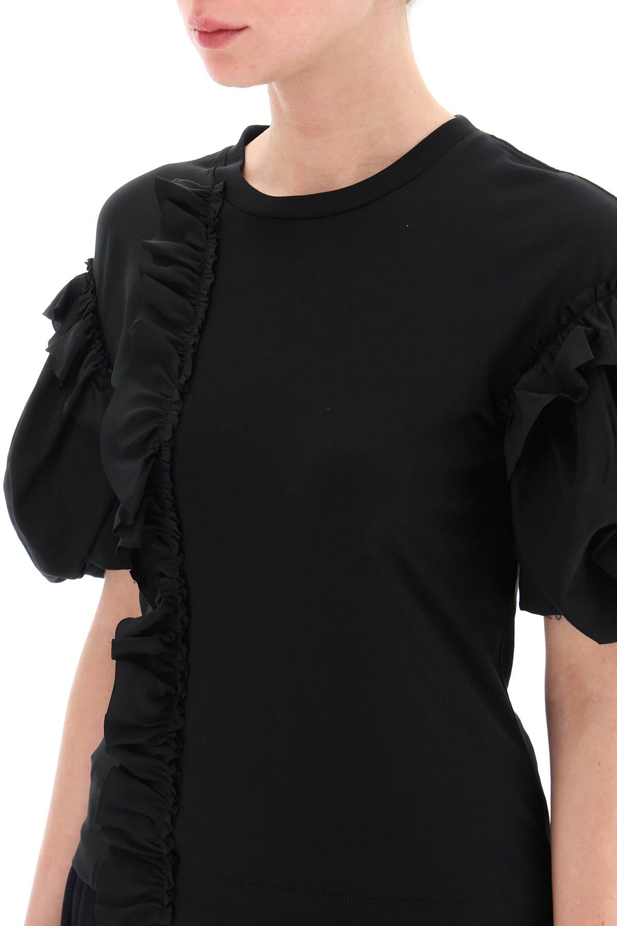 Simone Rocha Simone rocha ruffled jersey and organdie t-shirt