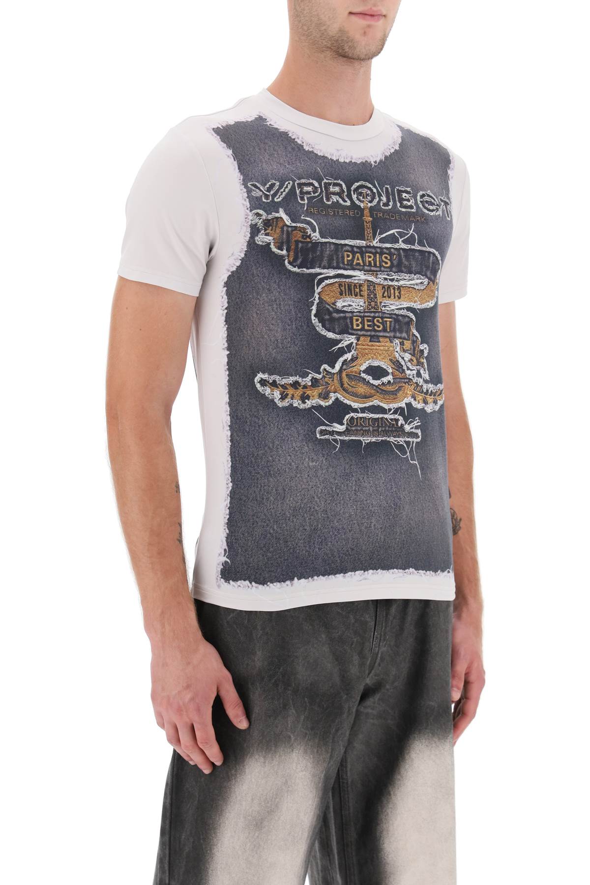 Y Project Y project trompe l'oeil t-shirt