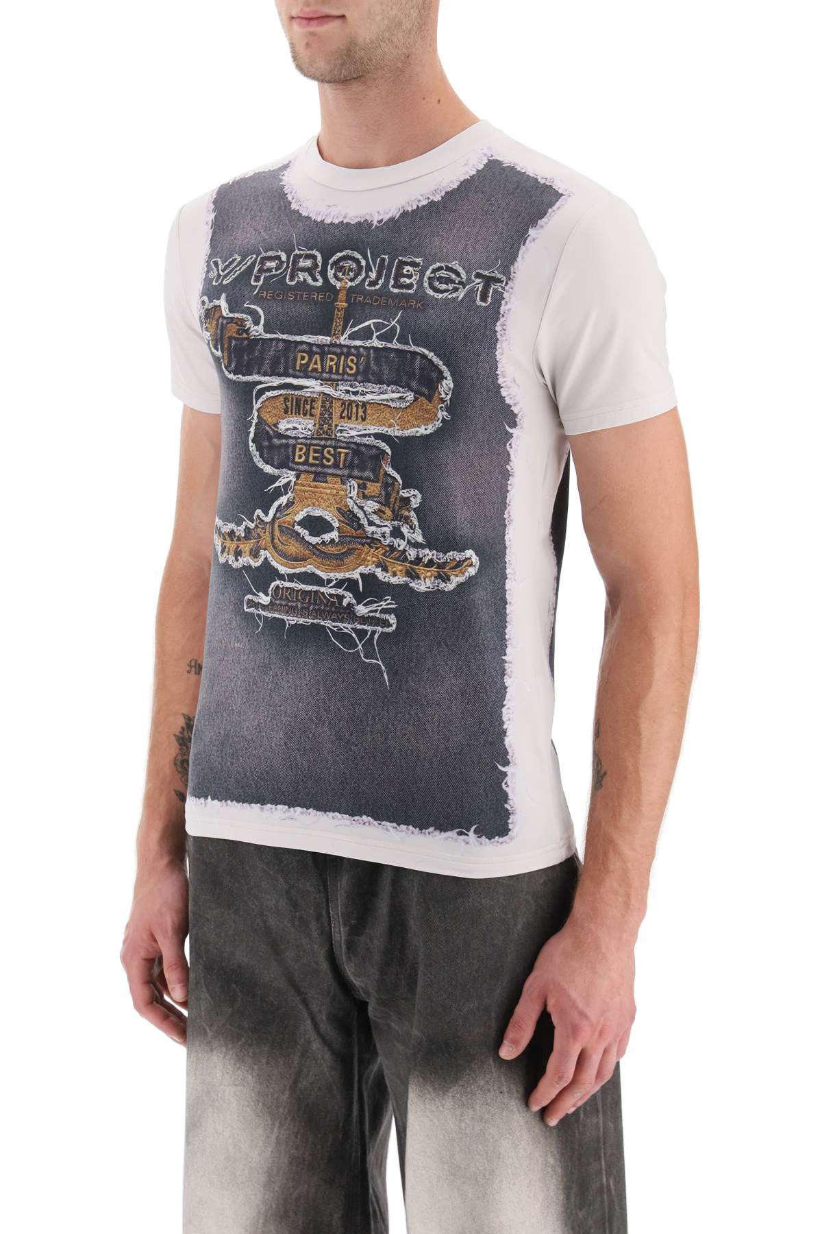 Y Project Y project trompe l'oeil t-shirt