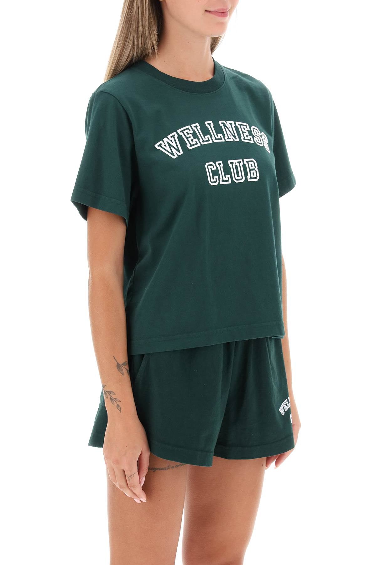 Sporty & Rich Sporty rich wellness club cropped t-shirt