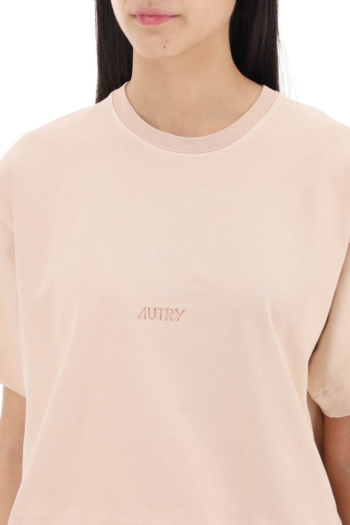 Autry Autry boxy t-shirt with debossed logo