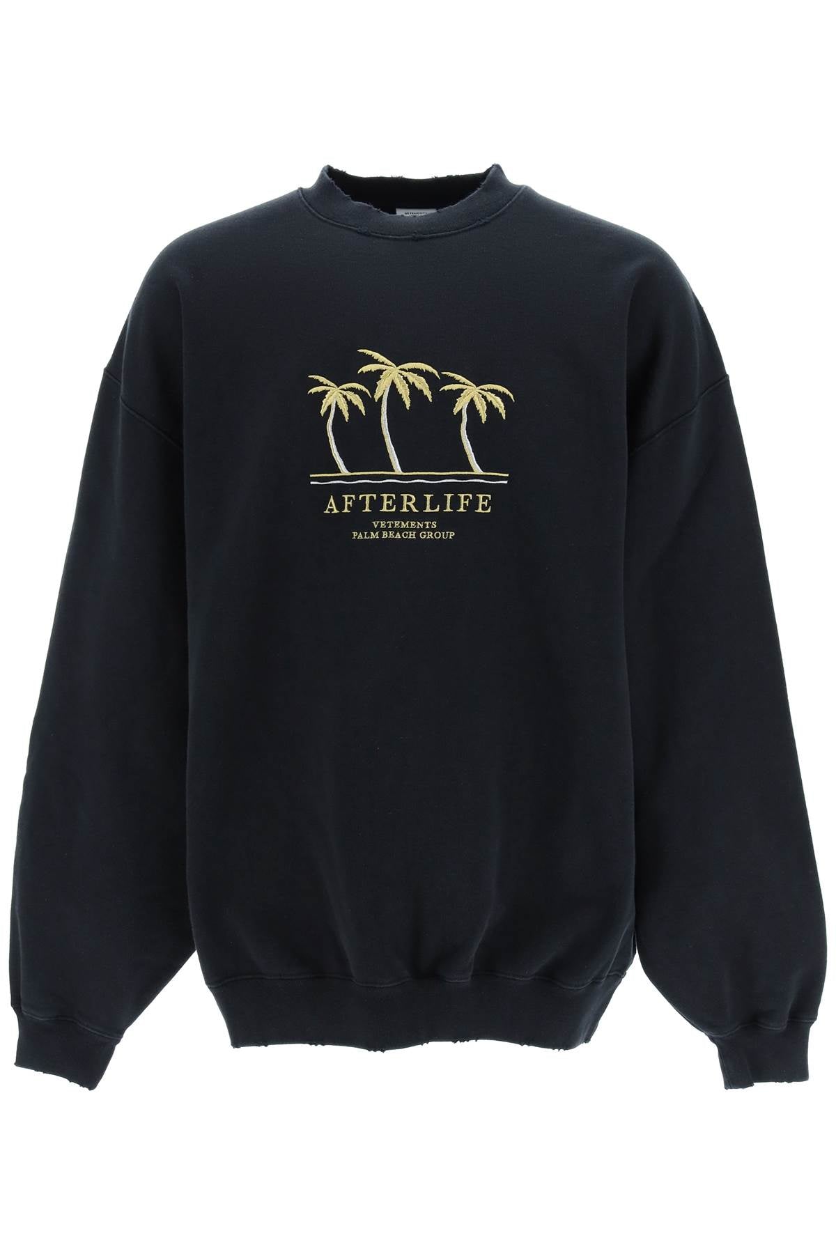 Vetements Vetements afterlife embroidery sweatshirt