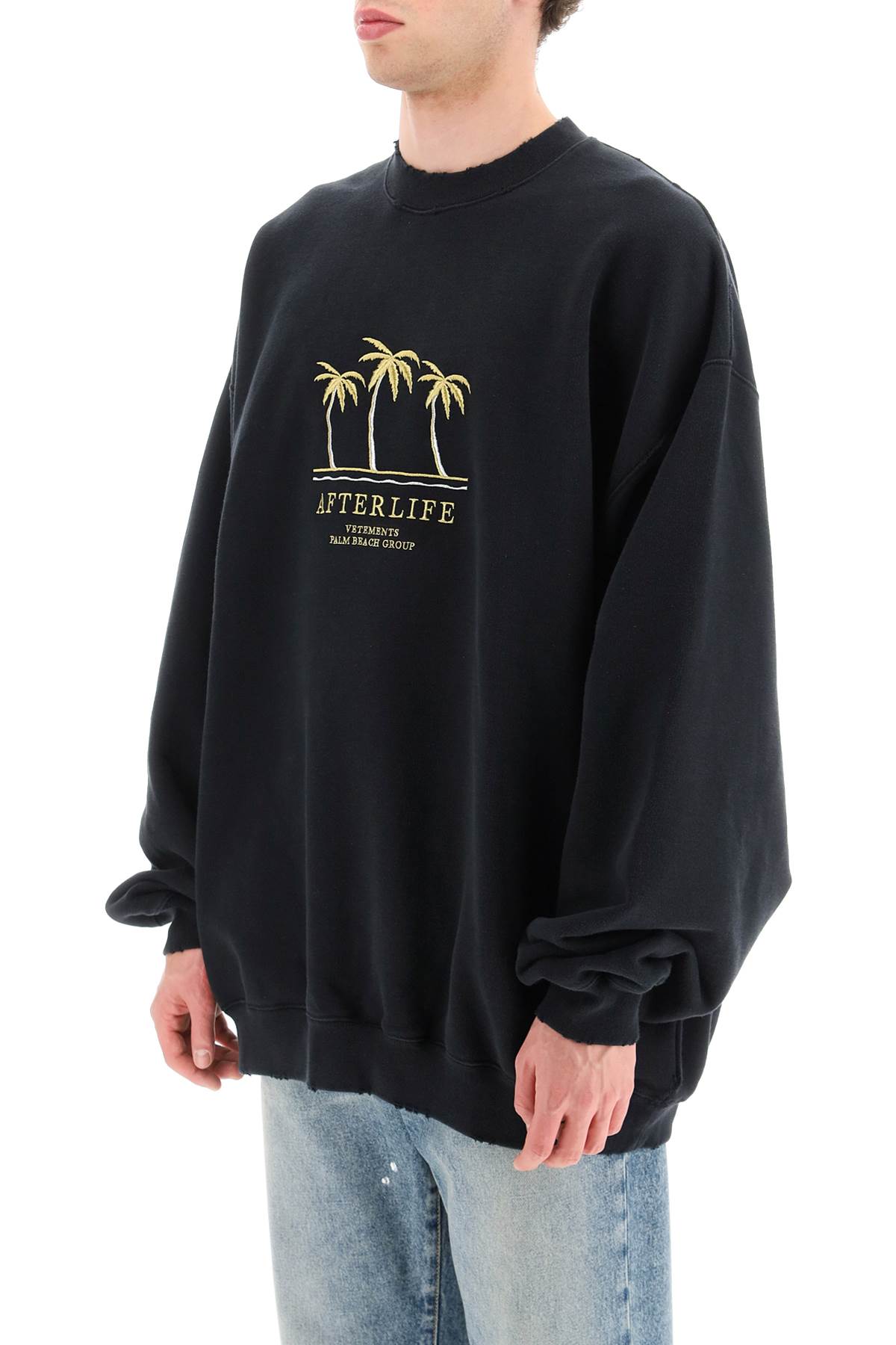 Vetements Vetements afterlife embroidery sweatshirt