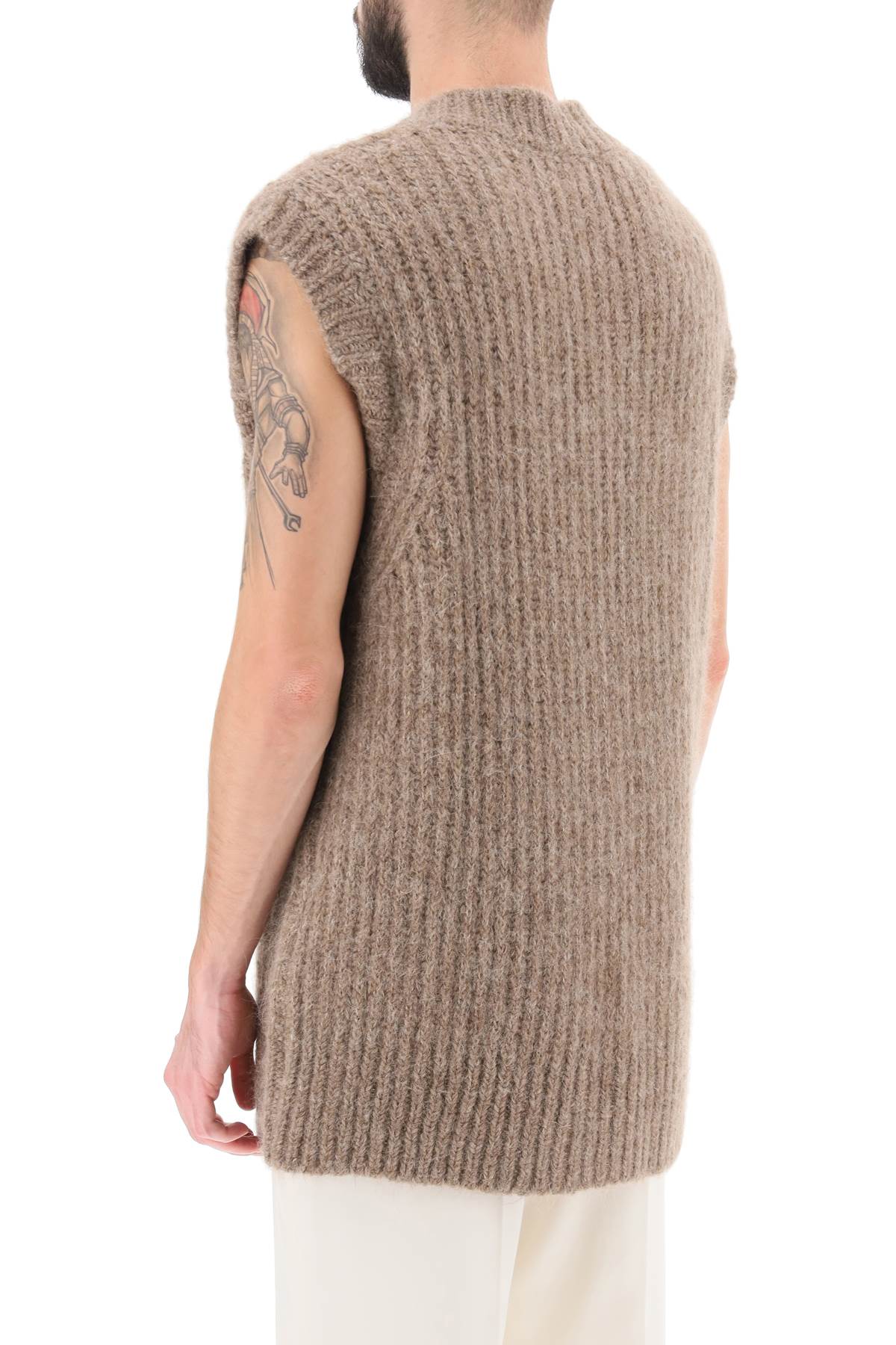 Ami Alexandre Mattiussi Ami paris ribbed alpaca sweater vest