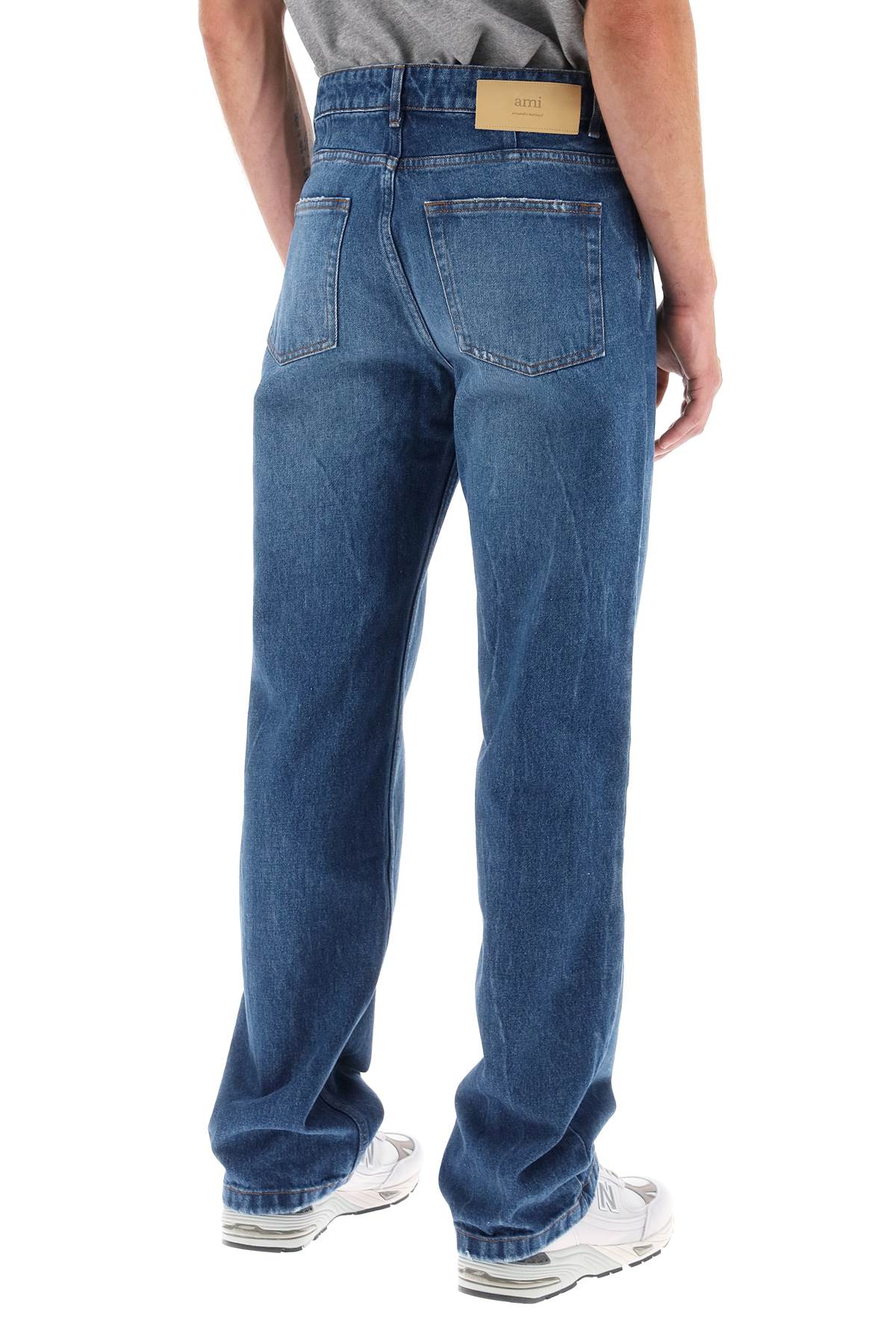 Ami Alexandre Mattiussi Ami paris loose jeans with straight cut