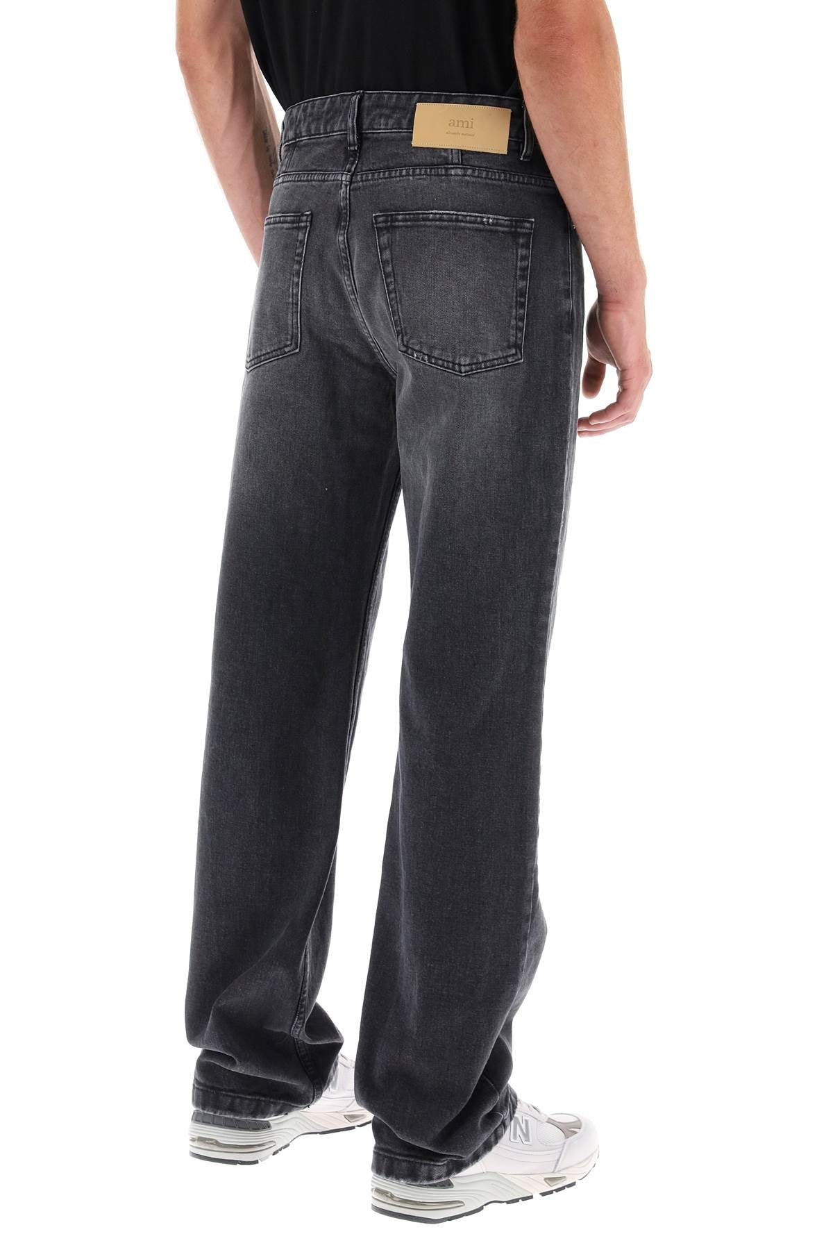 Ami Alexandre Mattiussi Ami paris loose jeans with straight cut