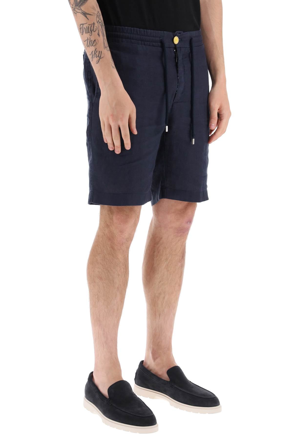 Vilebrequin Vilebrequin linen drawstring shorts