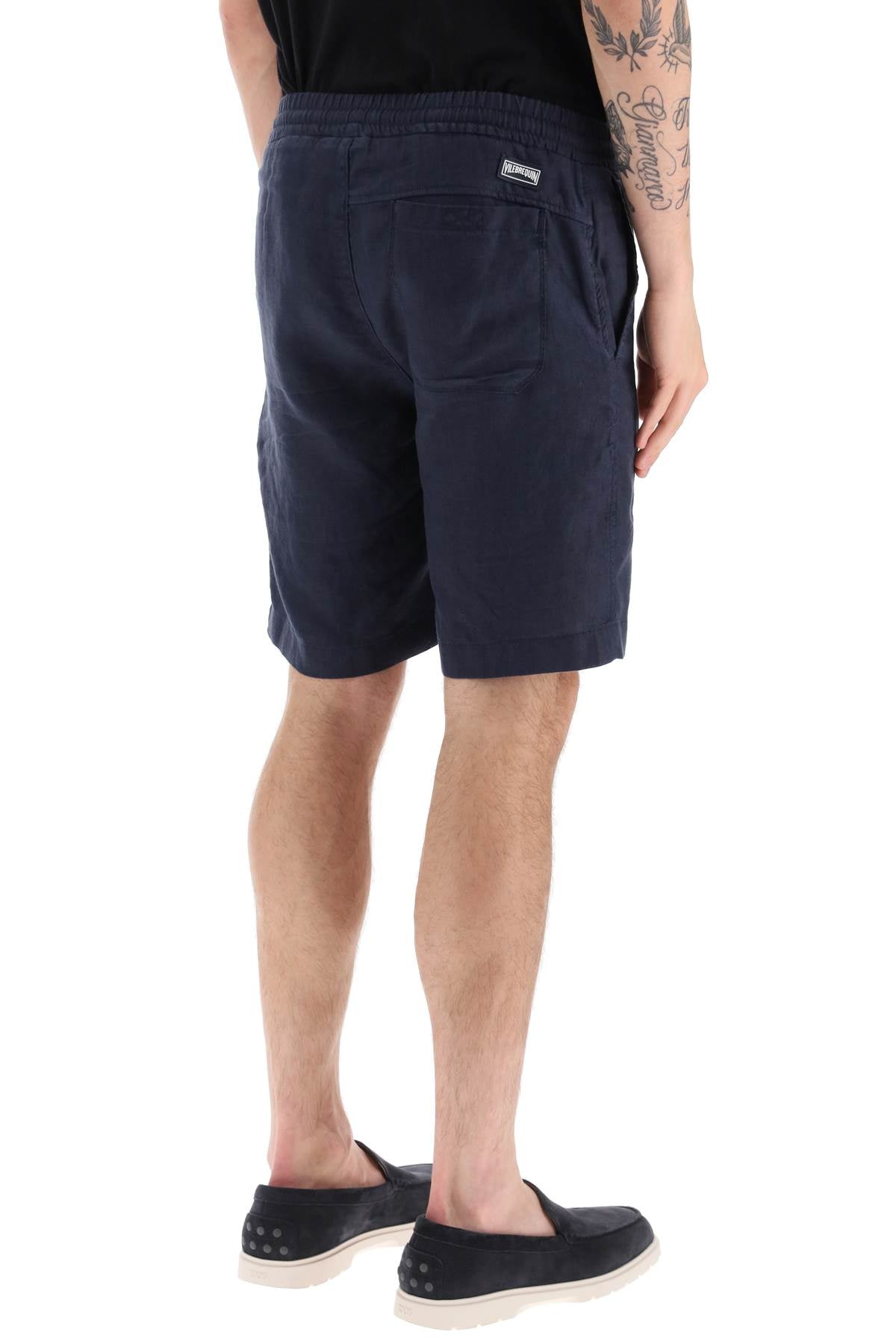 Vilebrequin Vilebrequin linen drawstring shorts