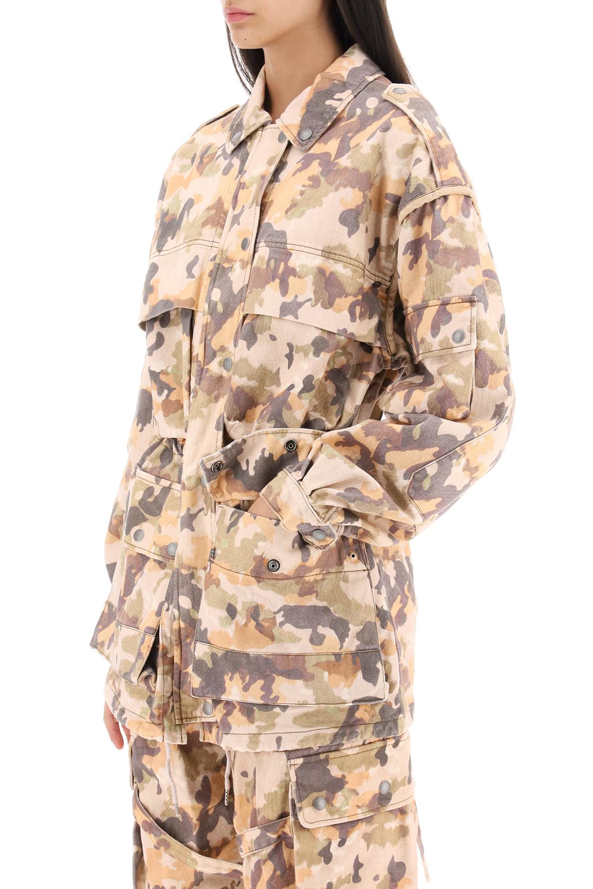 Isabel Marant Isabel marant 'elize' jacket in cotton with camouflage pattern