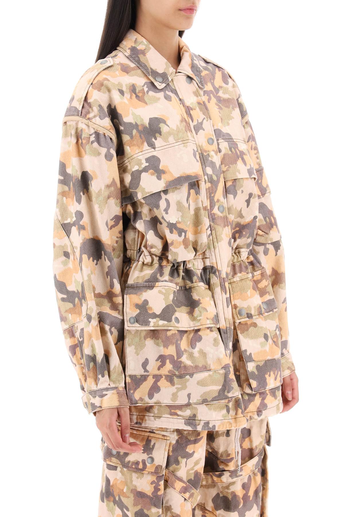 Isabel Marant Isabel marant 'elize' jacket in cotton with camouflage pattern