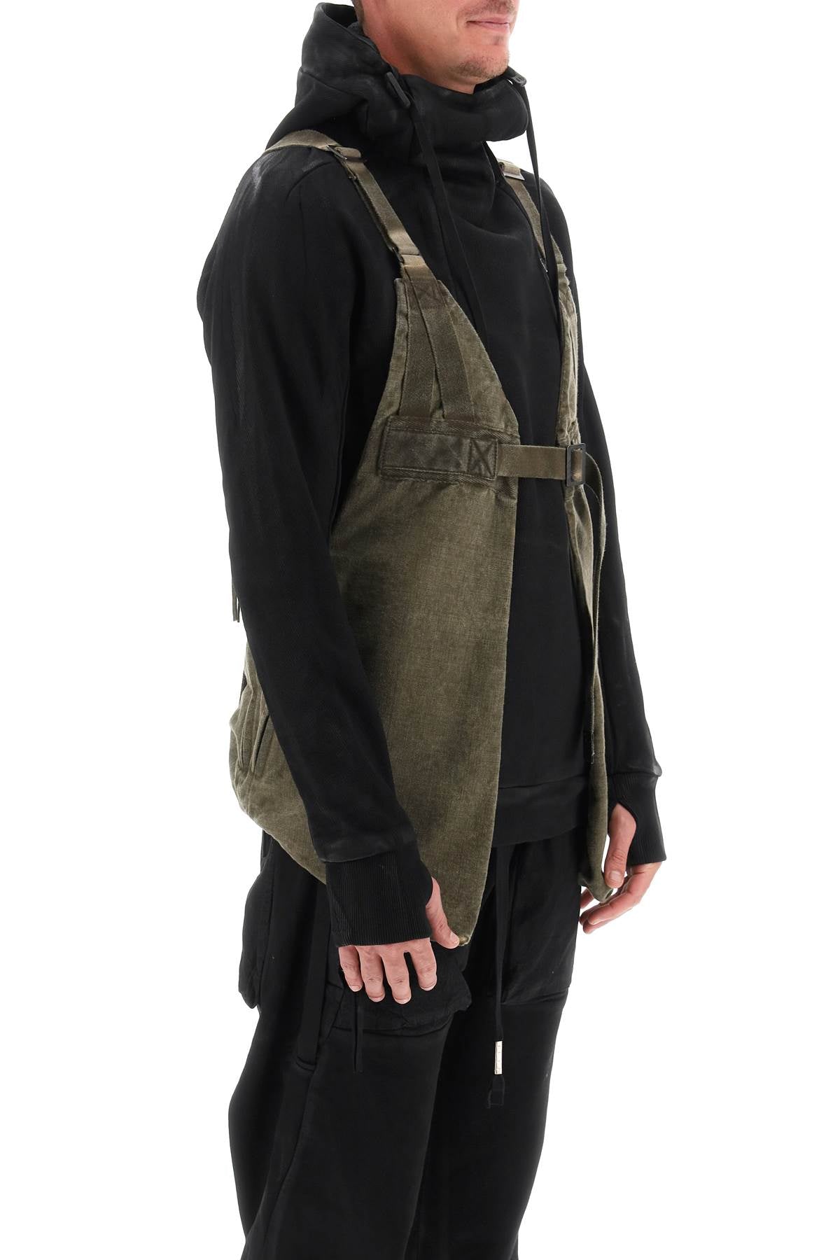 Boris Bidjan Saberi Boris bidjan saberi resin dyed cotton vest