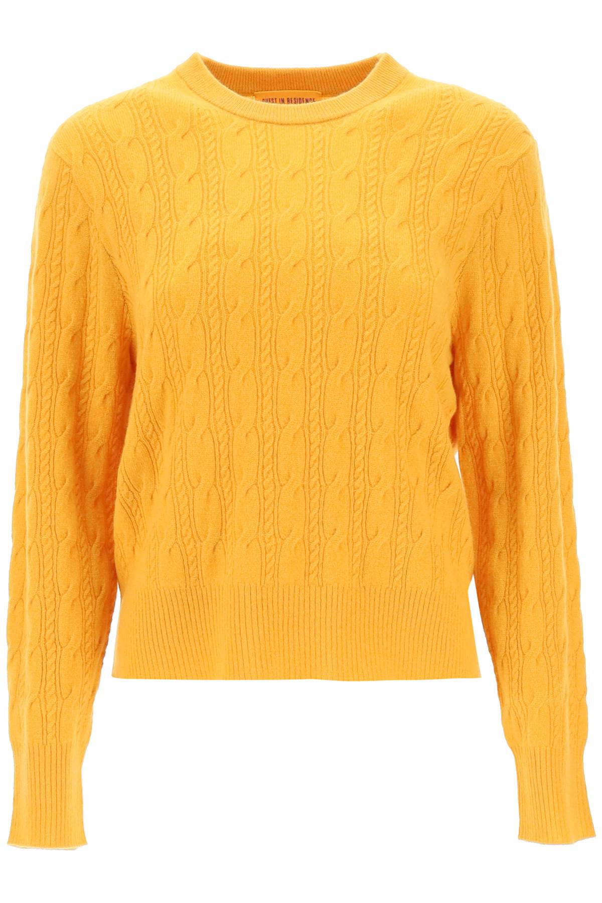 GUEST IN RESIDENCE Guest in residence twin cable cashmere sweater