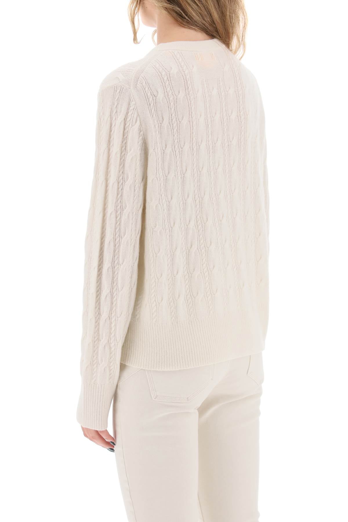 GUEST IN RESIDENCE Guest in residence twin cable cashmere sweater