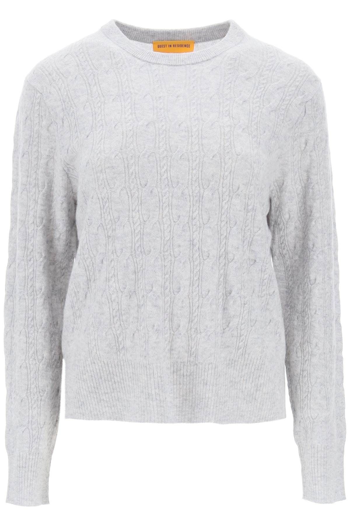 GUEST IN RESIDENCE Guest in residence twin cable cashmere sweater