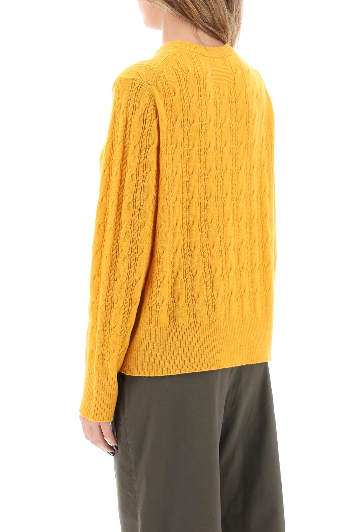 GUEST IN RESIDENCE Guest in residence twin cable cashmere sweater