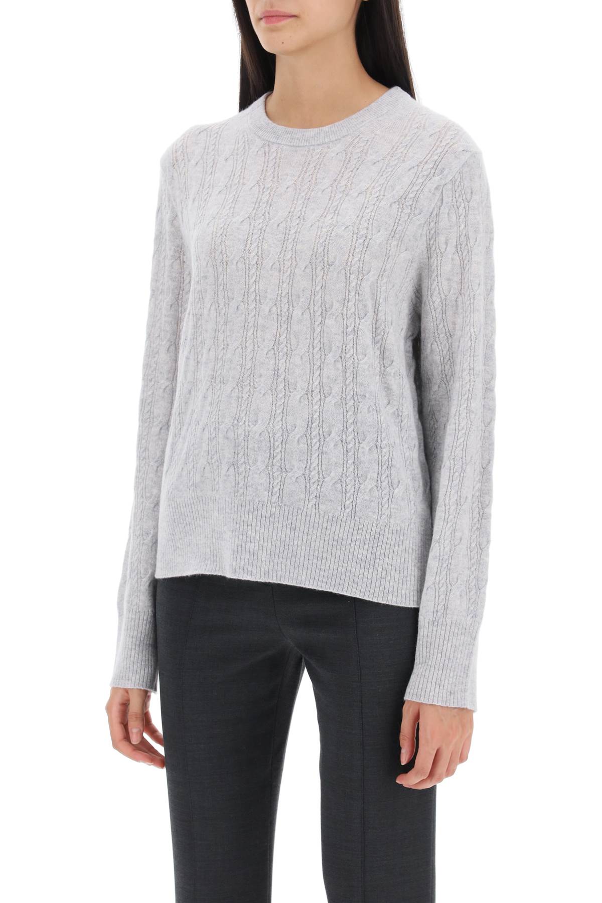 GUEST IN RESIDENCE Guest in residence twin cable cashmere sweater