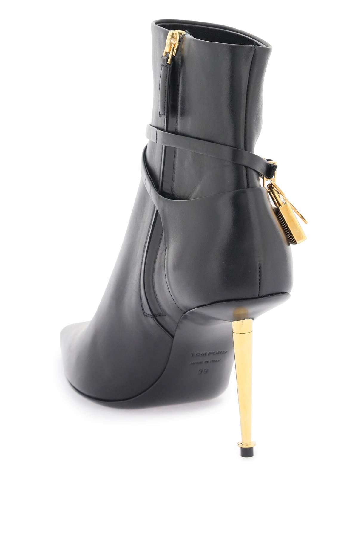 Tom Ford Tom ford leather ankle boots with padlock