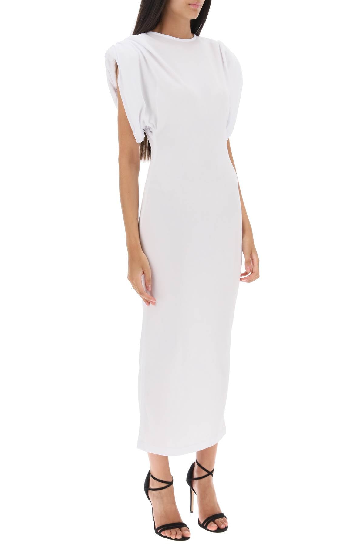 Wardrobe.Nyc Wardrobe.nyc midi sheath dress with structured shoulders