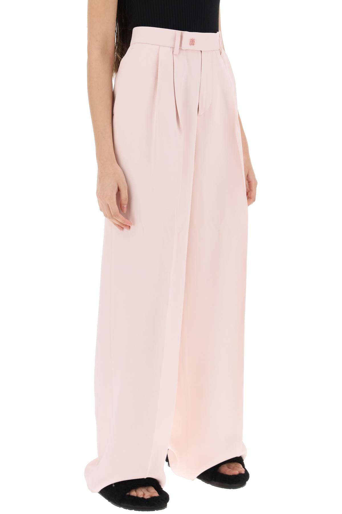 Amiri Amiri pants with wide leg and pleats