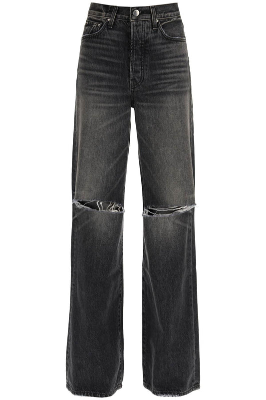 Amiri Amiri ripped jeans with wide leg